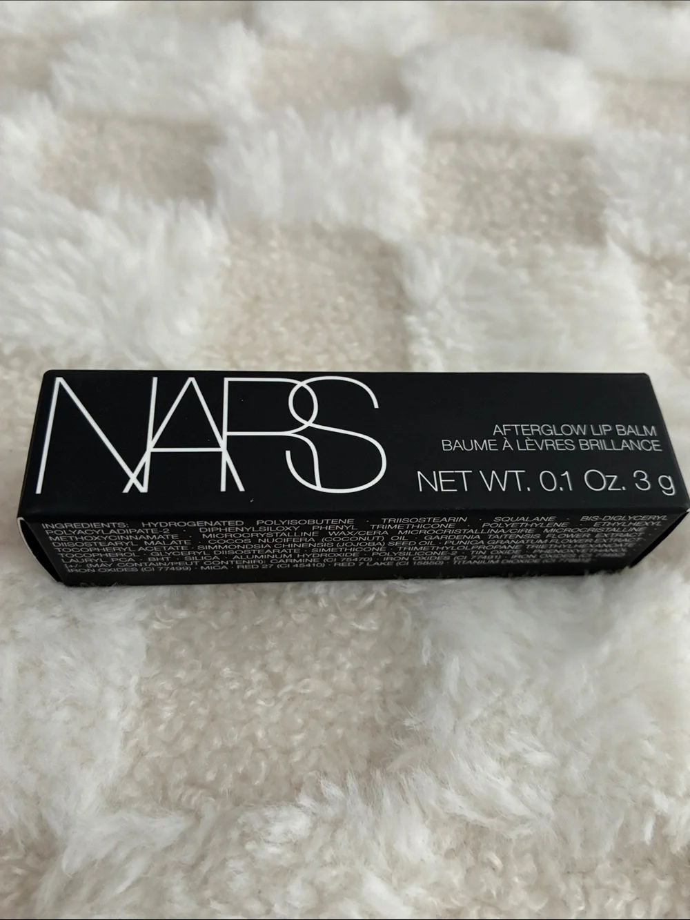 NARS Full Size Afterglow Lip Balm 777 Orgasm, Peachy Pink w Gold Shimmer NEW NIB